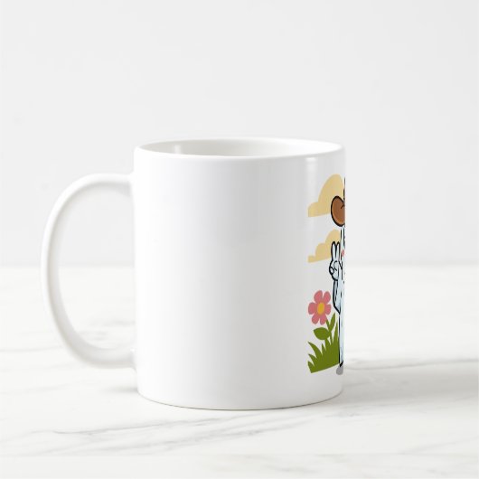 Niedlicher Cowboy-Geist zu Halloween-Fun-Dekoratio Kaffeetasse (Links)