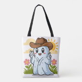 Niedlicher Cowboy-Geist zu Halloween-Fun-Dekoratio Tasche (Rückseite)