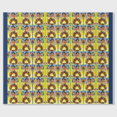 niedlicher Cowboy Geschenkpapier (Flach)