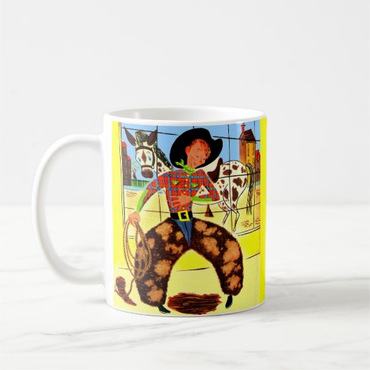 niedlicher Cowboy Kaffeetasse (Links)