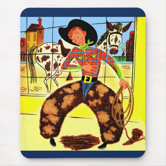 niedlicher Cowboy Mousepad (Vorne)