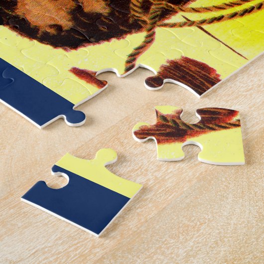 niedlicher Cowboy Puzzle (Seite)