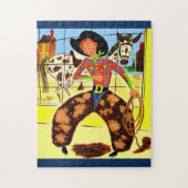 niedlicher Cowboy Puzzle (Vertikal)