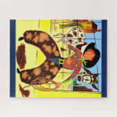 niedlicher Cowboy Puzzle (Horizontal)