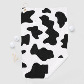 niedlicher Cowboy Schwarz-Weiß-Kuh-Druck Golfhandtuch (Insitu)