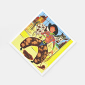 niedlicher Cowboy Serviette (Ecke)