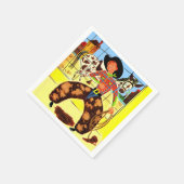 niedlicher Cowboy Serviette (Ecke)