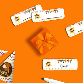 Niedlicher Cowboy-Wildwest Namensschild