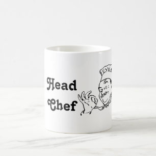 Niedlicher Coworker Head Koch Kaffee Tasse Teezere