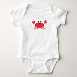 Niedlicher Crab Nautical Ocean Anchor Segelsender Baby Strampler