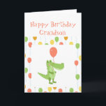 Niedlicher Crocodile Fun Animal Grandson Kindergeb Karte<br><div class="desc">Niedlicher Crocodile Fun Animal Children Kindergeburtstag für Ihren Enkel für den Fan von Tier,  Natur oder Wildnis. Geschlechtsneutrales süße Tier.  Krokodil 



 







  



 



 



 



 


com</div>