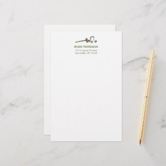 Niedlicher Croquet Player HandIllustrierter Chic P Briefpapier