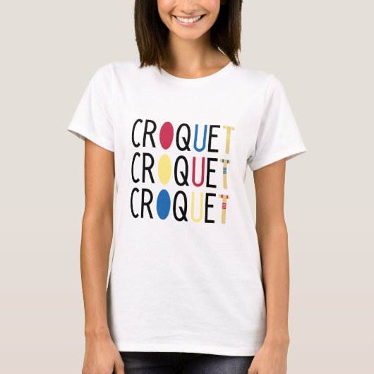 Niedlicher Croquet-T - Shirt (Vorderseite)