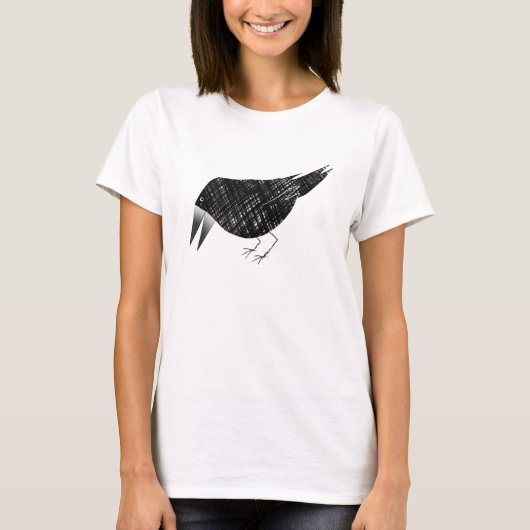 Niedlicher Crow-T - Shirt (Vorderseite)