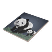 niedlicher cuddly tierischer Schwarz-weißer Bonbon Fliese (Seite)