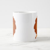 Niedlicher Cudly Cartoon Lion Jumbo Tasse (Vorderseite)