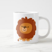 Niedlicher Cudly Cartoon Lion Jumbo Tasse (Rechts)