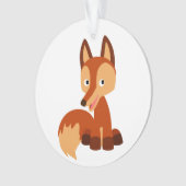 Niedlicher Cunning Cartoon Fox Acrylschmuck Ornament (Vorderseite)