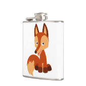 Niedlicher Cunning Cartoon Fox Hip Flask Flachmann (Links)