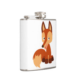 Niedlicher Cunning Cartoon Fox Hip Flask Flachmann