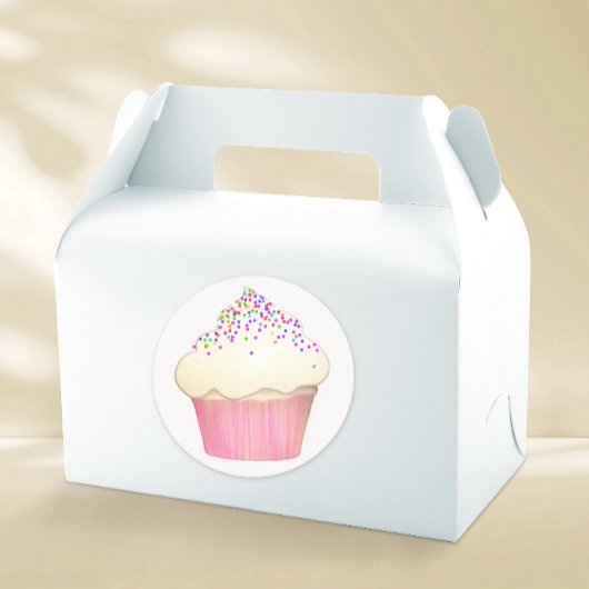 Niedlicher Cupcake Bäckerei Aufkleber Konditorei K