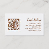 NIEDLICHER CUPCAKE Bäckereibäckerei Koch Moderner Visitenkarte (Rückseite)