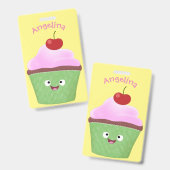 Niedlicher Cupcake Cartoon Ausweis (Vorder- & Rückseite)