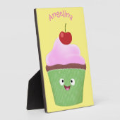 Niedlicher Cupcake Cartoon Fotoplatte (Seite)