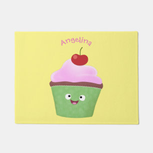 Niedlicher Cupcake Cartoon Fußmatte