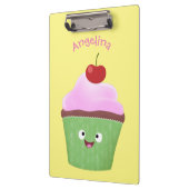 Niedlicher Cupcake Cartoon Klemmbrett (Links)