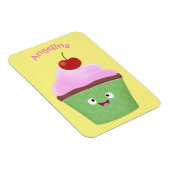 Niedlicher Cupcake Cartoon Magnet (Rechte Seite)