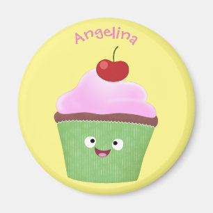 Niedlicher Cupcake Cartoon Magnet