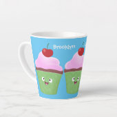 Niedlicher Cupcake Cartoon Milchtasse (Linke Ecke)