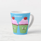 Niedlicher Cupcake Cartoon Milchtasse (Rechte Ecke)