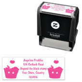 Niedlicher Cupcake Cartoon Permastempel (Beispiel)