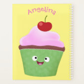 Niedlicher Cupcake Cartoon Planer (Rückseite)