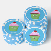 Niedlicher Cupcake Cartoon Pokerchips (Stapel)
