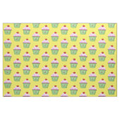 Niedlicher Cupcake Cartoon Stoff (Fat Quarter (45,7 x 55,9 cm))