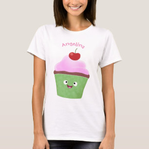 Niedlicher Cupcake Cartoon T-Shirt