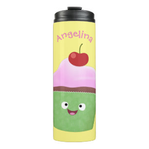 Niedlicher Cupcake Cartoon Thermosbecher
