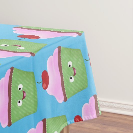 Niedlicher Cupcake Cartoon Tischdecke (Beispiel)