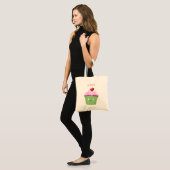 Niedlicher Cupcake Cartoon Tragetasche (Vorderseite (Model))