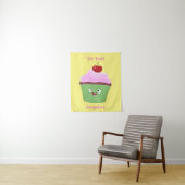 Niedlicher Cupcake Cartoon Wandteppich (Beispiel)