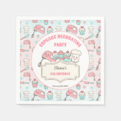 Niedlicher Cupcake Decoration Party Backen Mädchen Serviette (Vorderseite)