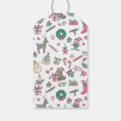 Niedlicher Cupcake Hier ist eine Leckerei Weihnach Geschenkanhänger (Rückseite)