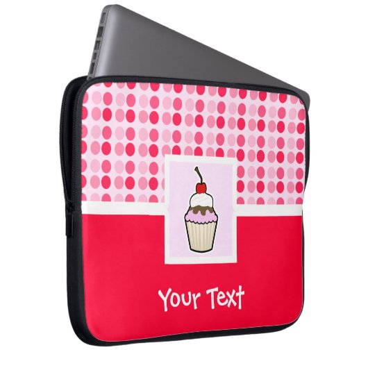 Niedlicher Cupcake Laptopschutzhülle (Vorne Rechts)
