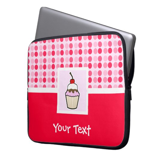 Niedlicher Cupcake Laptopschutzhülle (Vorderseite Links)