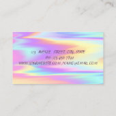 Niedlicher Cupcake Macaron Bäckerei farbenfroh hol Visitenkarte (Rückseite)