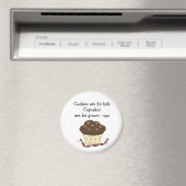 Niedlicher Cupcake mit Sprichwort Magnet (In Situ (Geschirrspüler))