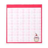 Niedlicher Cupcake Notizblock (Vorderseite)